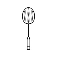 racket badminton lijn icoon vector illustratie