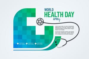 ontwerp van de banner van de wereldgezondheidsdag vector