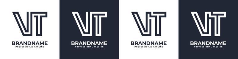 gemakkelijk ww monogram logo, geschikt voor ieder bedrijf met ww of TV voorletter. vector