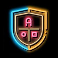 academie embleem logo neon gloed icoon illustratie vector