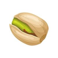 pistache biologisch voedsel tekenfilm vector illustratie
