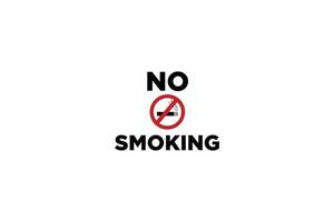 Nee roken teken Aan wit achtergrond illustratie vector