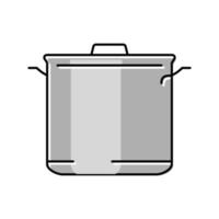 keukengerei pot Koken kleur icoon vector illustratie