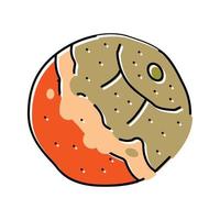 oranje verrot voedsel kleur icoon vector illustratie