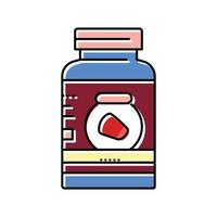 extract granaatappel kleur icoon vector illustratie