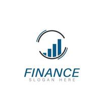 fondsenwerving financieel en boekhoudkundig logo-ontwerp vector