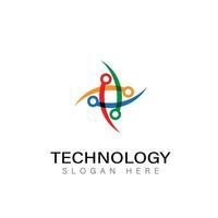 technologie tec logo ontwerp symbool vector