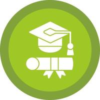 diploma uitreiking toga vector icoon ontwerp