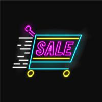 Uitverkoop Trolley Neon Vector