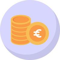 euro munt vector icoon ontwerp