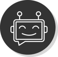 Chatbot vector icoon ontwerp