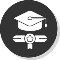 diploma uitreiking vector icoon ontwerp
