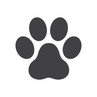 poot icoon hond poot kat poot logo voetafdruk vector illustratie