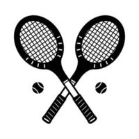 tennis racket vector icoon badminton logo illustratie wijnoogst sport-