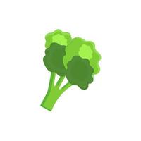 broccoli icoon vector. broccoli groente vers boerderij gezond voedsel. broccoli kleurrijk realistisch icoon groenten symbool Aan wit achtergrond. vector