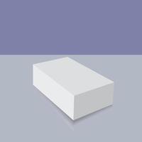realistisch pakket doos. voor software, elektronisch apparaat en andere producten. vector illustratie.
