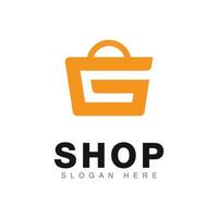 boodschappen doen zak logo icoon ontwerp vector