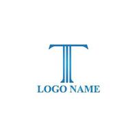 vector creatief brief t monogram logo ontwerp icoon