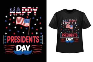 gelukkig presidenten dag - presidenten dag t-shirt ontwerp sjabloon vector