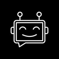 Chatbot vector icoon ontwerp