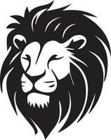 zwart en wit leeuw logo, leeuw sticker, leeuw tatoeëren vector