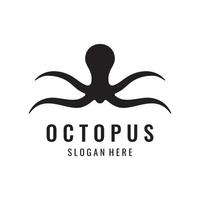 zee Octopus of kraken hipster logo creatief sjabloon geïsoleerd Aan achtergrond. vector