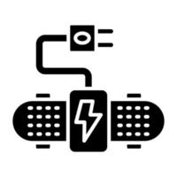 elektrisch skateboard icoon stijl vector