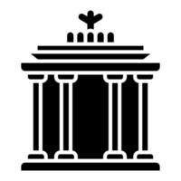 Brandenburg poort icoon stijl vector