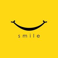 glimlach logo ontwerp vector
