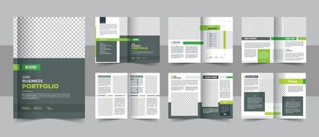 bedrijf profiel brochure sjabloon of meerdere pagina's bedrijf brochure ontwerp sjabloon ontwerp vector