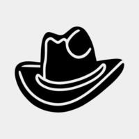 cowboy hoed vector illustratie geïsoleerd