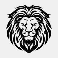 leeuw hoofd mascotte logo vector ontwerp