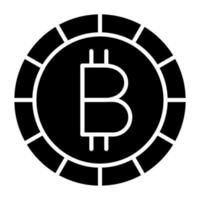 bitcoin icoon stijl vector