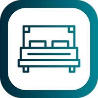 dubbele bed vector icoon ontwerp