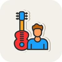 gitarist vector icoon ontwerp