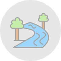 rivier- teken vector icoon ontwerp