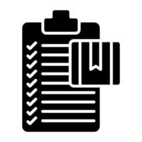 checklist pictogramstijl vector