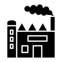 fabriek verontreiniging icoon stijl vector