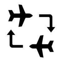 Verbinden vlucht icoon stijl vector
