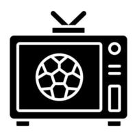 televisie pictogramstijl vector