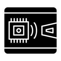 elektronisch portemonnee icoon stijl vector