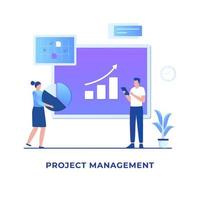 project management illustratie concept vector