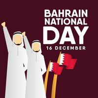 Bahrein nationale dag vector sjabloon ontwerp illustratie