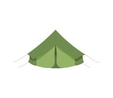 tekenfilm camping tent uitrusting ,geïsoleerd Aan wit achtergrond vector