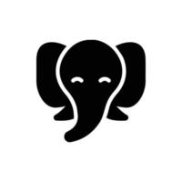 olifant glyph icoon vector