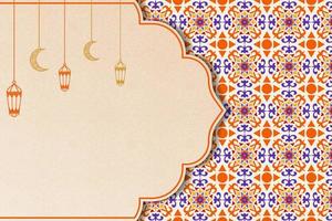 kleurrijk arabesk patroon achtergrond illustratie voor Ramadan kareem met kopiëren ruimte vector