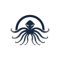 Octopus logo vector ontwerp
