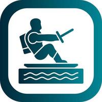 water skiën vector icoon ontwerp