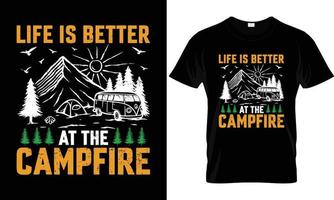 camping t-shirt ontwerp vector. vandaag voorspelling grotendeels camping. overhemd ontwerp, t overhemd ontwerp vector, kleding, avontuur, retro, berg, buitenshuis vector