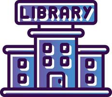 bibliotheek vector icoon ontwerp